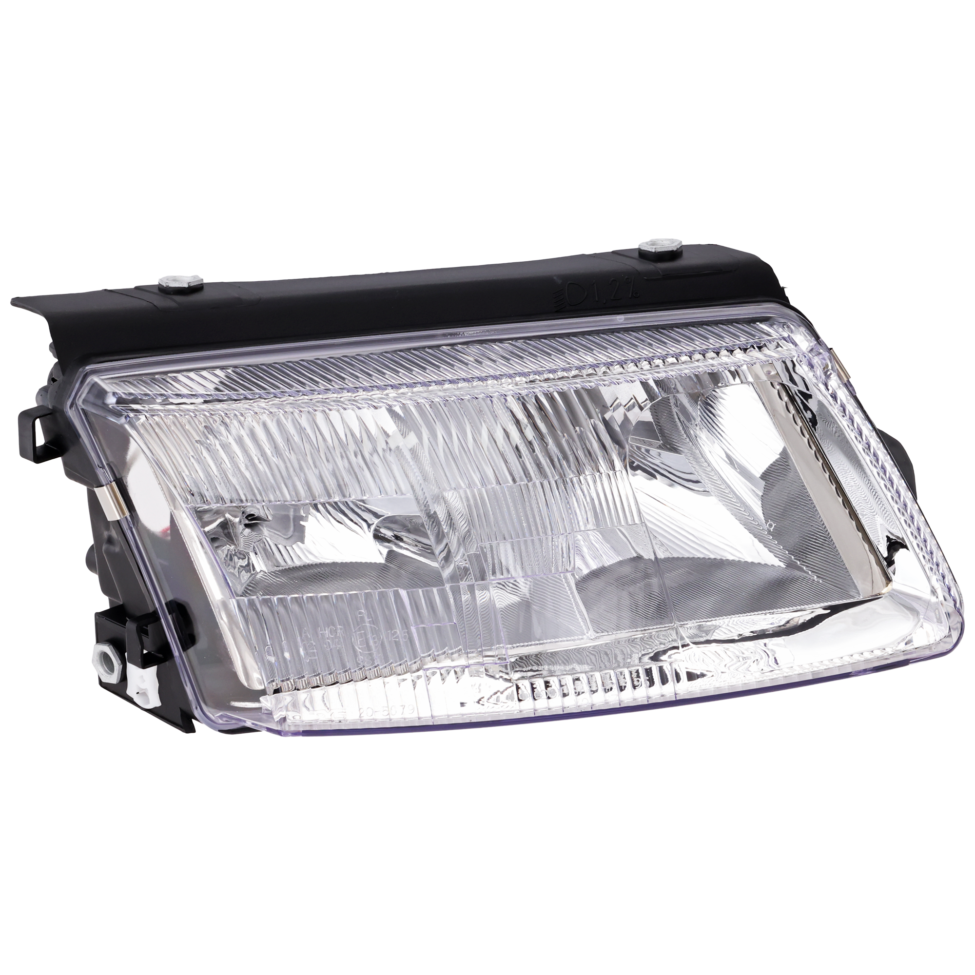 AM PASSAT 98-01 HEAD LAMP RH Lens and Housing Halogen Old Body Style SKU 65544 Partslink VW2503112 OEM 3B0941018Q