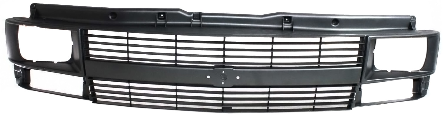 AM ASTRO 95-05 GRILLE Black w Sealed Beam Headlight SKU 6696-1 Partslink GM1200372 OEM 88968936