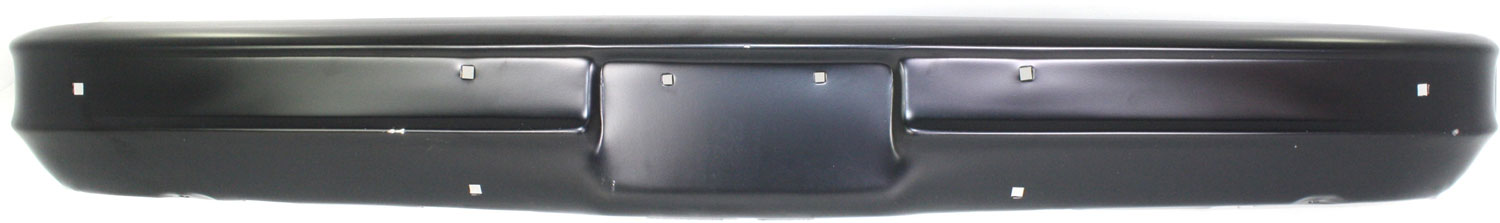 AM C K FULL SIZE P U SUBURBAN 73-80 FRONT BUMPER Black w o Impact Strip Holes SKU 6742P Partslink GM1002256 OEM 6262158