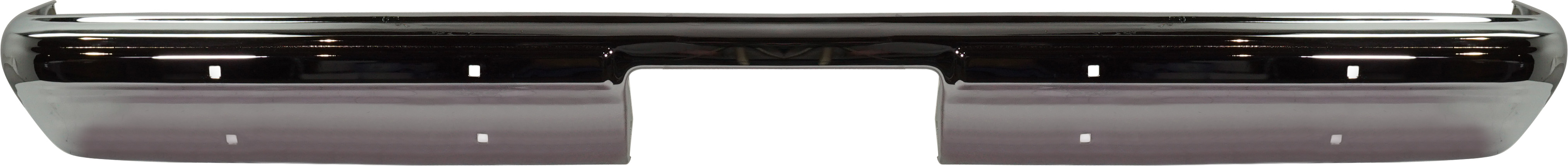 AM C K FULL SIZE P U 81-87 SUBURBAN 81-91 REAR BUMPER Chrome Fleetside w o Impact Strip Holes SKU 6754 Partslink GM1102136 OEM 14021280