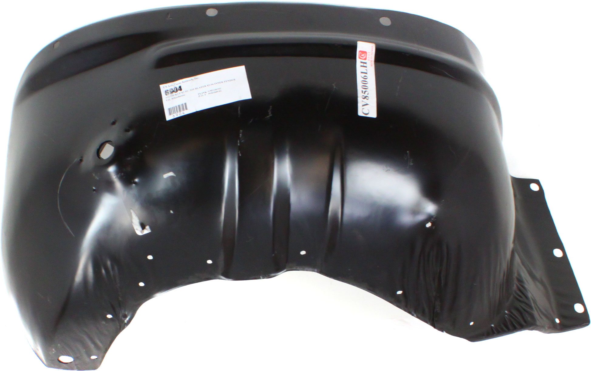AM S10 PICKUP 82-93 S10 BLAZER 83-94 INNER FENDER LH Wheelhouse Steel Black SKU 6904 Partslink GM1246103 OEM 15606171