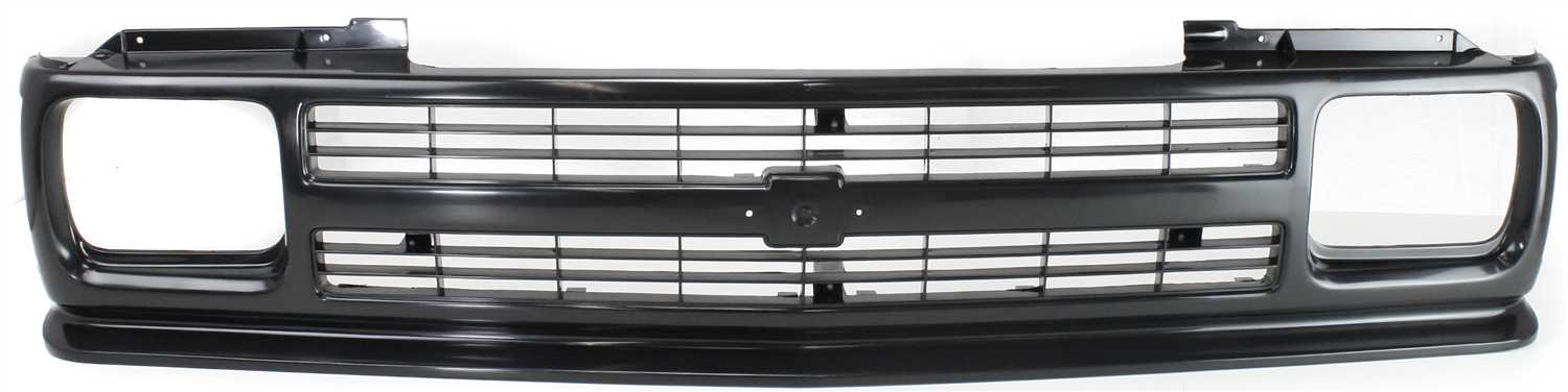 AM S10 BLAZER 91-94 S10 PICKUP 91-93 GRILLE Black Shell and Insert SKU 6917 Partslink GM1200222 OEM 15678982