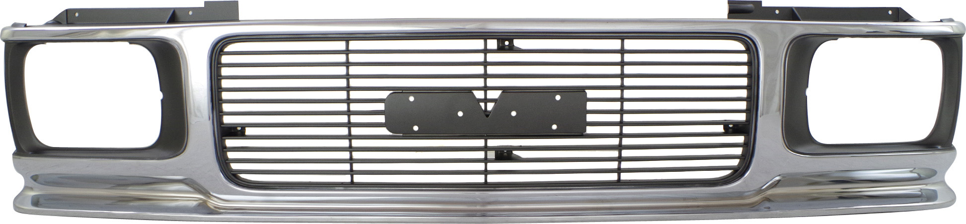 AM JIMMY 92-94 SONOMA 91-93 GRILLE ABS Plastic Chrome Shell Painted Gray Insert SKU 6927 Partslink GM1200346 OEM 15688528