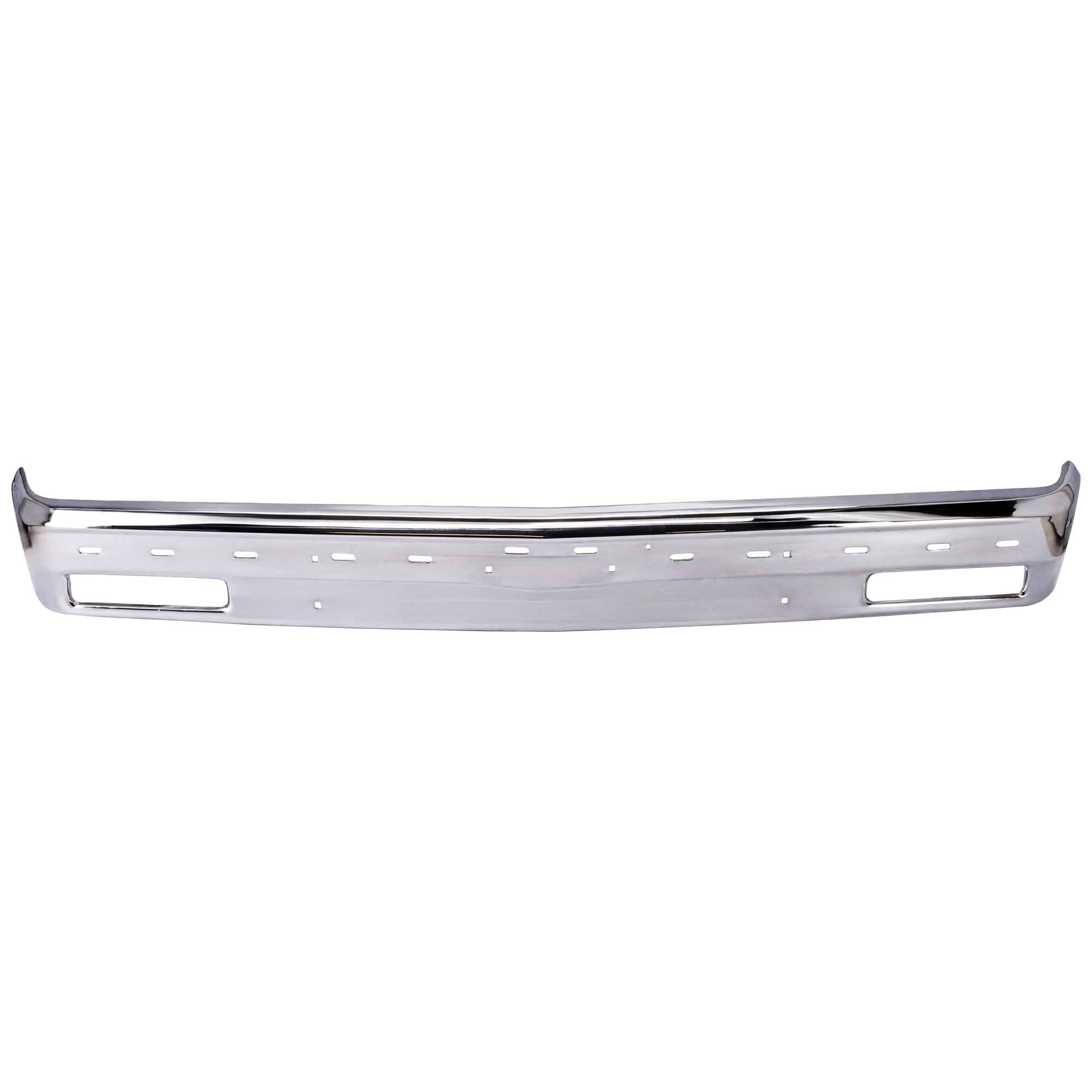 AM S10 BLAZER 91-92 S10 PICKUP 82-93 FRONT BUMPER Chrome w Molding Holes SKU 6931 Partslink GM1002140 OEM 14033618