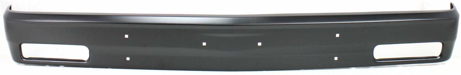 AM S10 BLAZER 83-94 S10 PICKUP 82-93 FRONT BUMPER Black w o Molding Holes SKU 6932 Partslink GM1002138 OEM 14030576