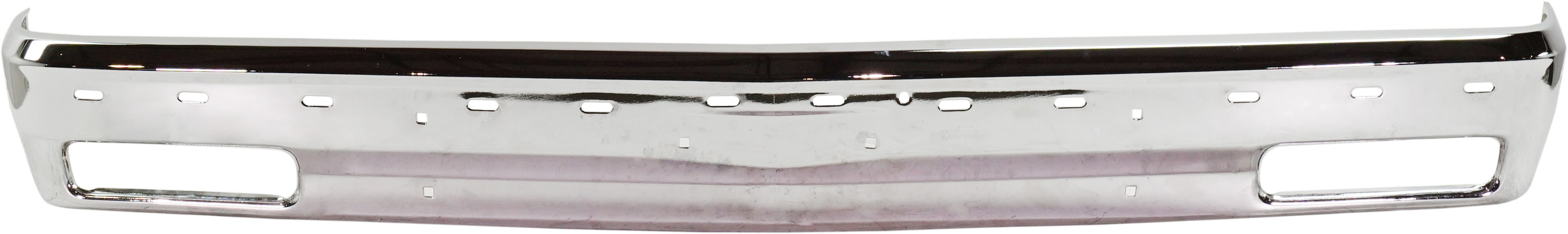 AM S10 BLAZER 83-94 S10 PICKUP 82-93 FRONT BUMPER Chrome w Molding Holes SKU 6938 Partslink GM1002173 OEM 15990617
