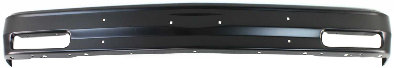AM S10 BLAZER 91-94 S10 PICKUP 91-93 FRONT BUMPER Black w o Molding Holes SKU 6939 Partslink GM1002174 OEM 15632823