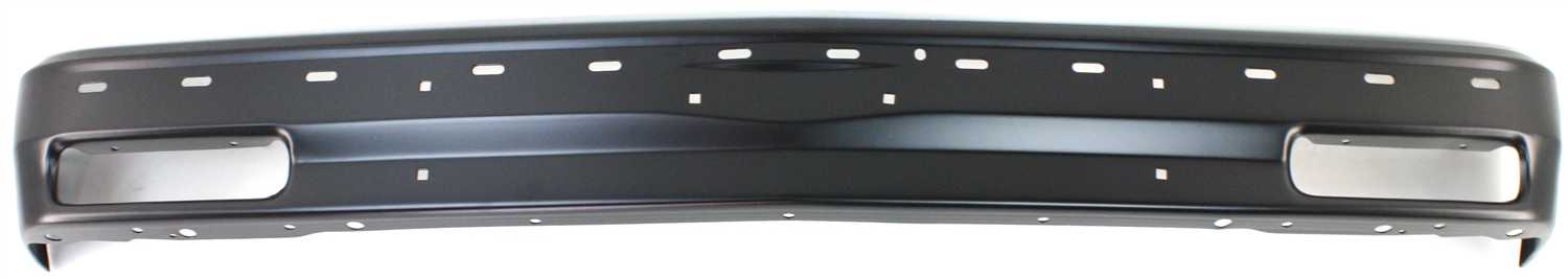 AM S10 BLAZER 83-94 S10 PICKUP 82-93 FRONT BUMPER Black w Molding Holes SKU 6940 Partslink GM1002179 OEM 15961869