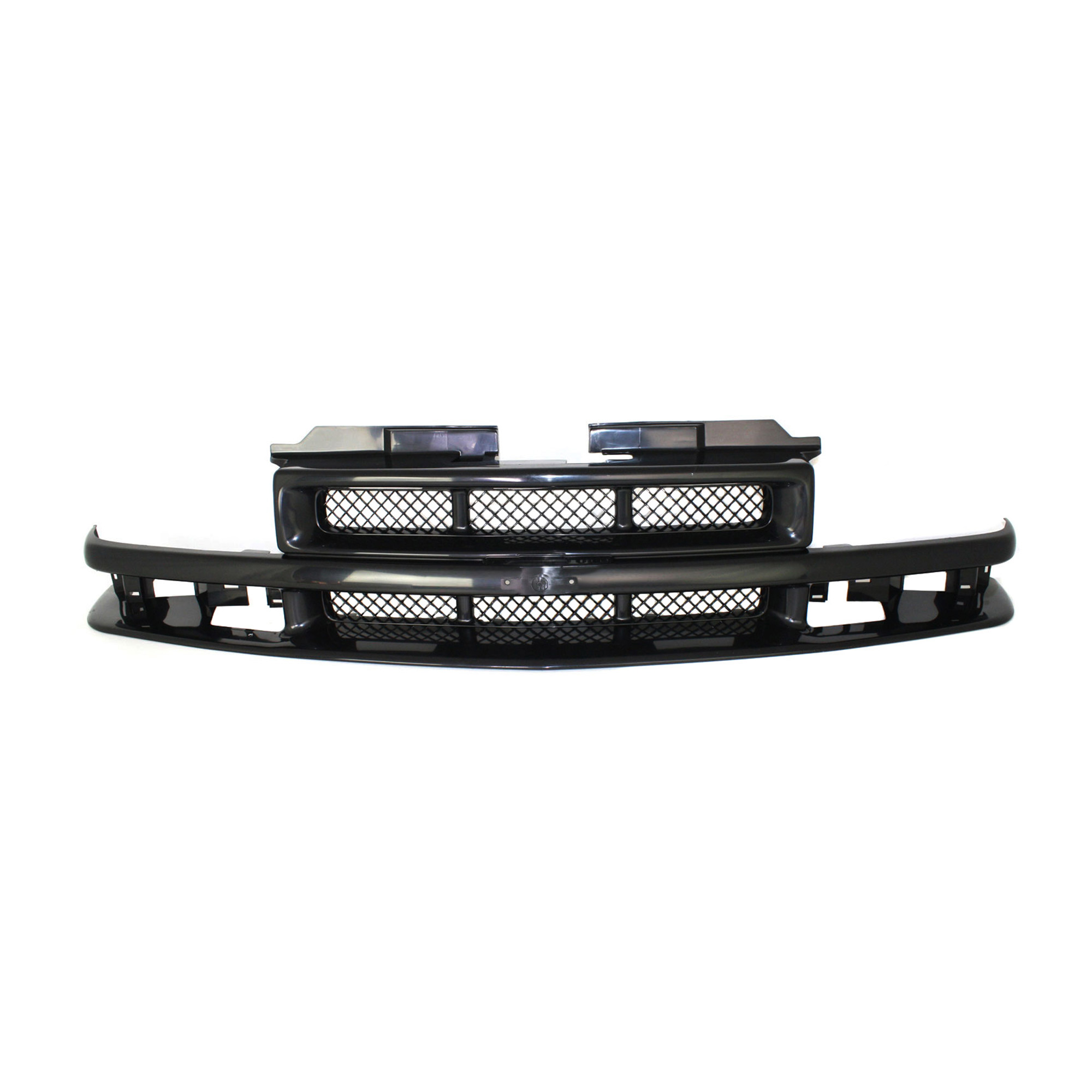 AM BLAZER 01-05 S10 PICKUP 98-03 GRILLE Black Shell and Insert w Mesh insert SS Xtreme Models SKU 6955 Partslink GM1200413 OEM 12471853