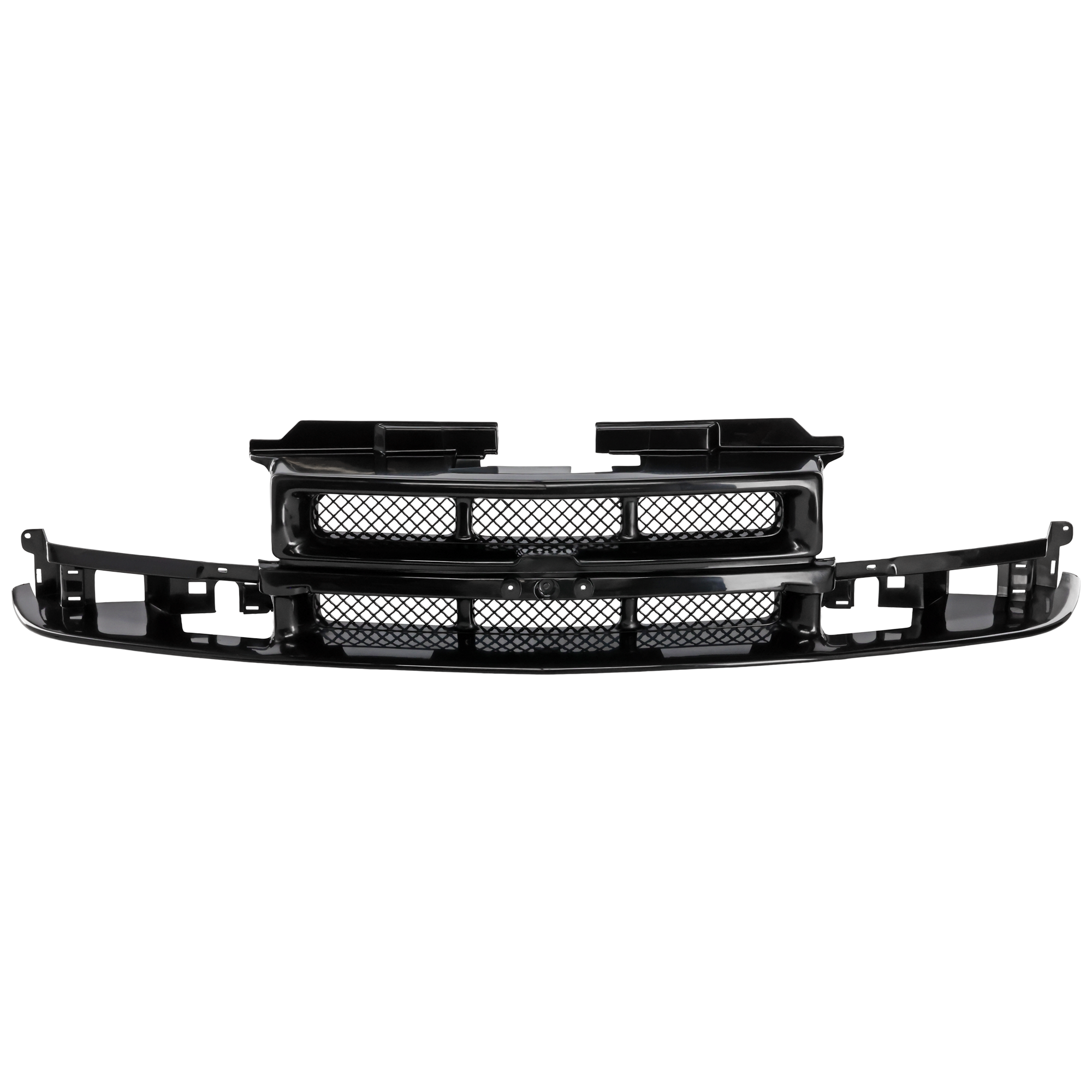 AM BLAZER 98-05 S10 PICKUP 98-04 GRILLE Black Shell and Insert with Mesh Insert SKU 6959 Partslink GM1200418 OEM 12472710