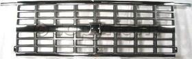 AM SUBURBAN BLAZER 89-91 GRILLE Chrome Shell Argent Insert w Dual Headlights SKU 6971 Partslink GM1200169 OEM 15628796