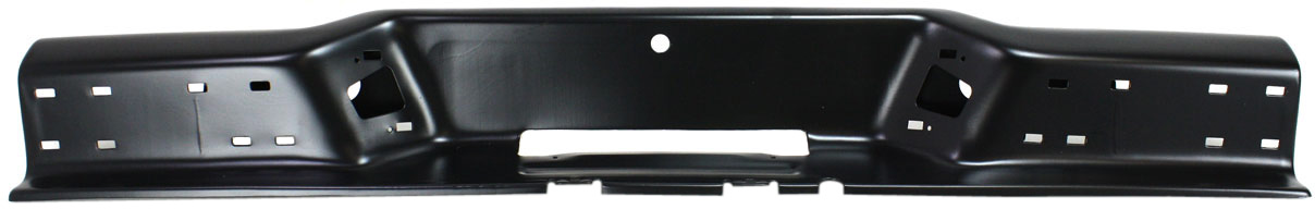 AM S10 PICKUP 94-97 STEP BUMPER FACE BAR ONLY w o Pad w Pad Provision w o Mounting Bracket Powdercoated Black Fleetside Factory Installed SKU 7000 Partslink GM1102166 OEM 15647700