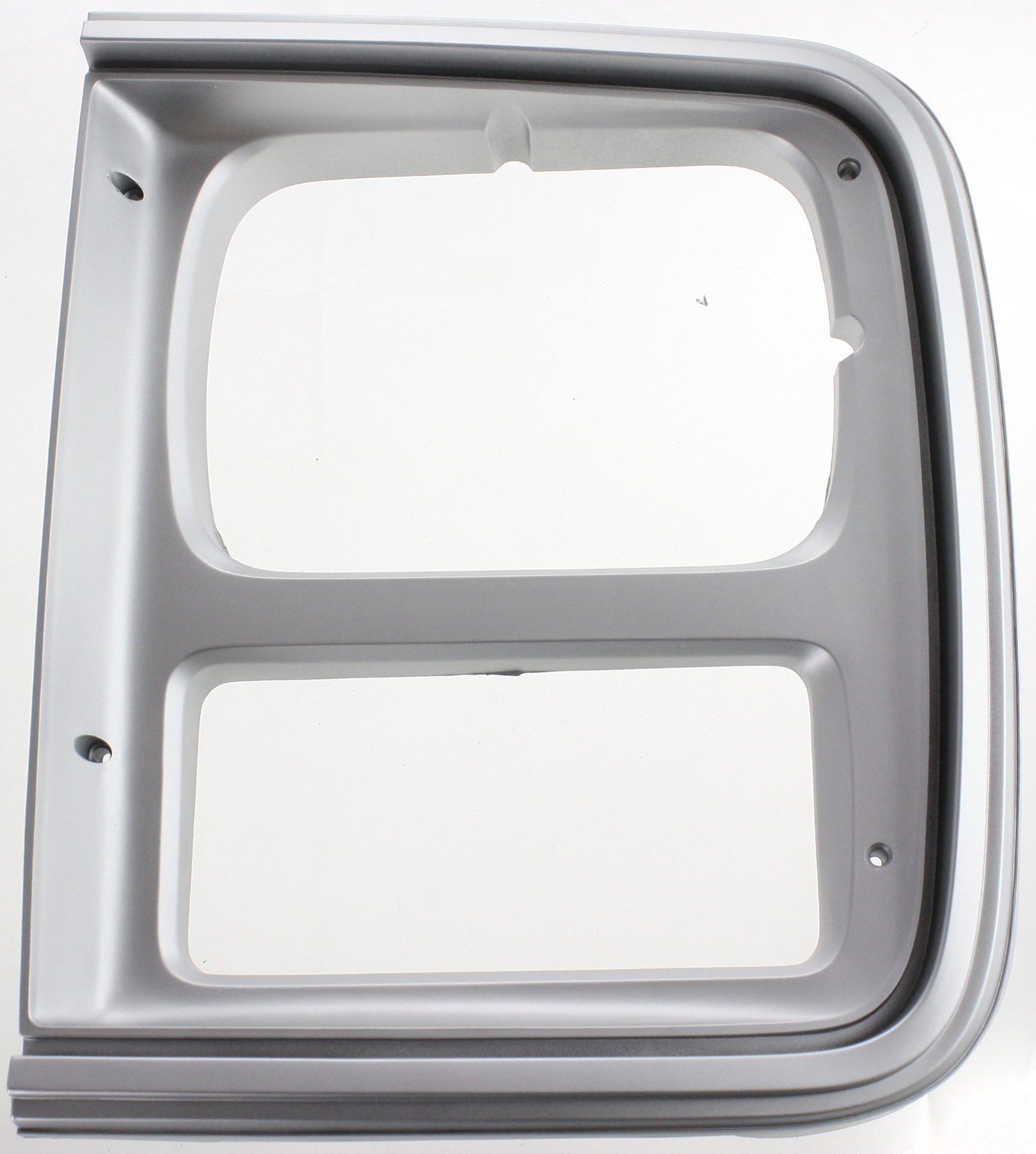 AM VAN FULL SIZE 85-91 HEAD LAMP DOOR LH With Single H L Without Trim Argent SKU 7018 Partslink GM2512122 OEM 15596113