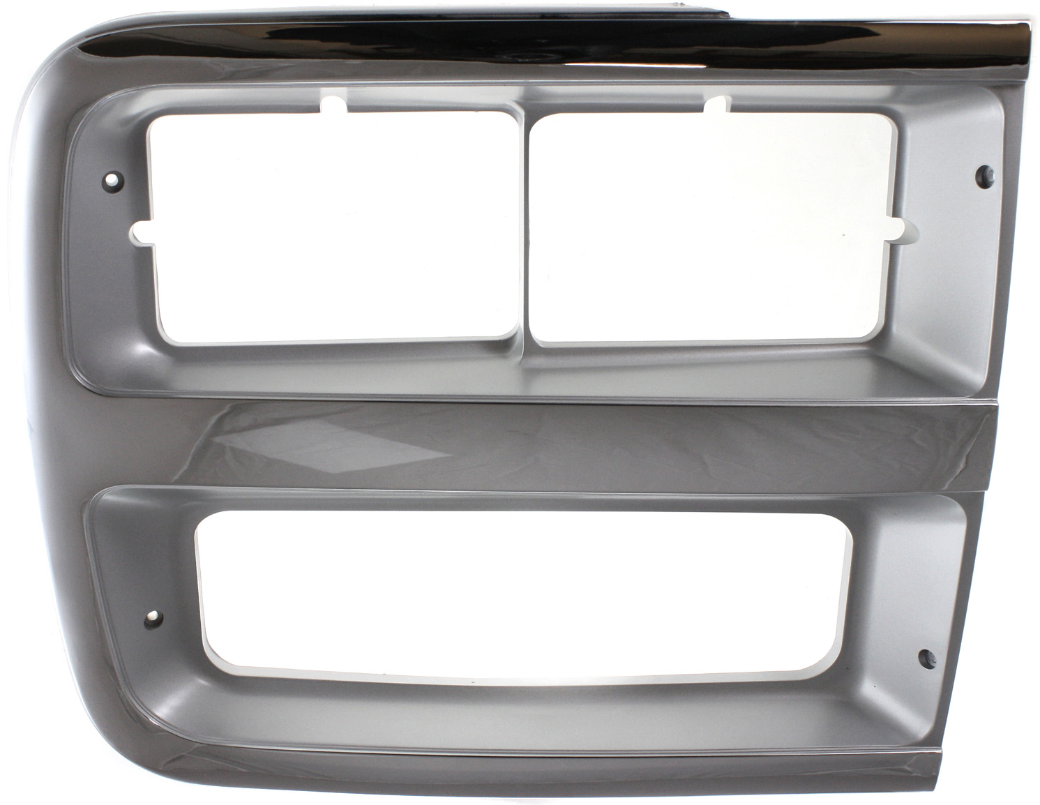 AM G SERIES VAN 92-96 HEAD LAMP DOOR RH With Dual Head Lamps Chrome and Silver SKU 7056 Partslink GM2513187 OEM 15685966