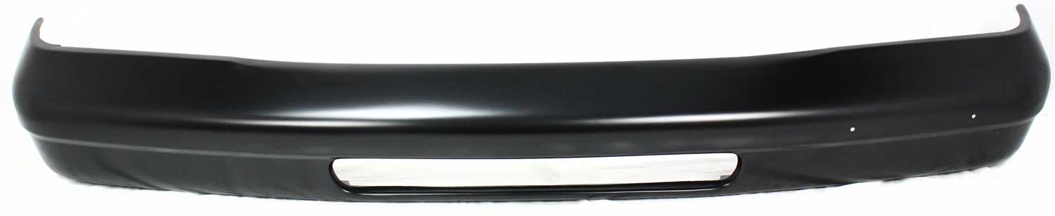 AM ECONOLINE VAN 92-07 FRONT BUMPER Black w Valance Holes w o Pad Holes SKU 7339 Partslink FO1002341 OEM 4C2Z17757AAA