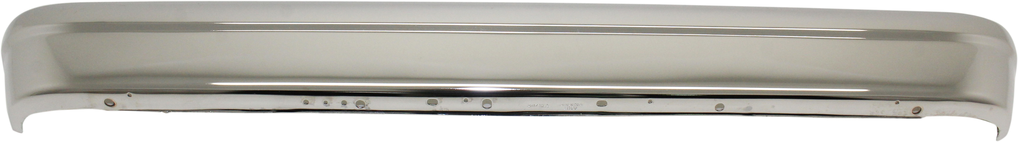 AM ECONOLINE VAN 92-93 REAR BUMPER Face Bar Chrome w o Molding Holes and Rear Object Sensor Holes SKU 7528-1 Partslink FO1102300 OEM F2UZ17906C