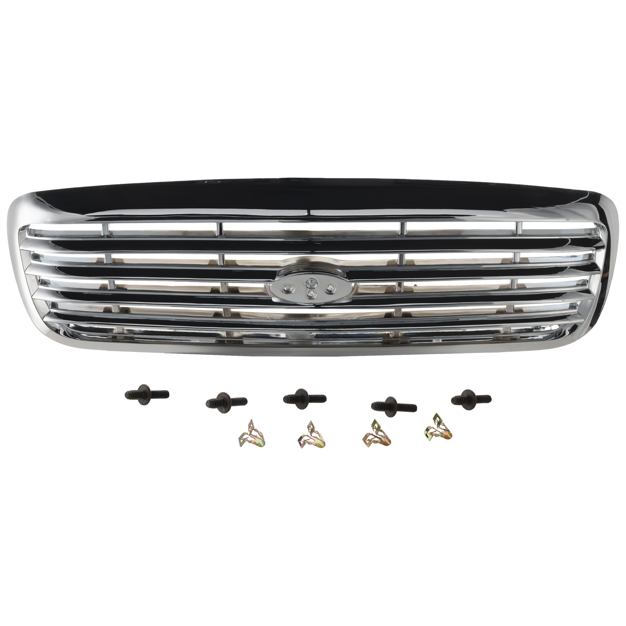 AM CROWN VICTORIA 98-11 GRILLE Plastic Chrome Shell and Insert SKU 7602C OEM 6W7Z8200BA PFM