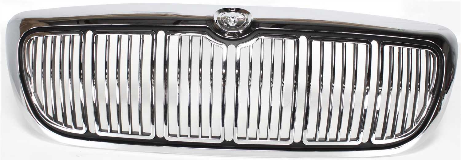 AM GRAND MARQUIS 98-02 GRILLE Chrome Shell Painted Black Insert SKU 7606 Partslink FO1200353 OEM F8MZ8200AA