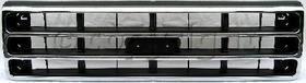 AM F SERIES 89-91 GRILLE Chrome Shell Painted Dark Argent Insert SKU 7730 Partslink FO1200141 OEM E9TZ8200A