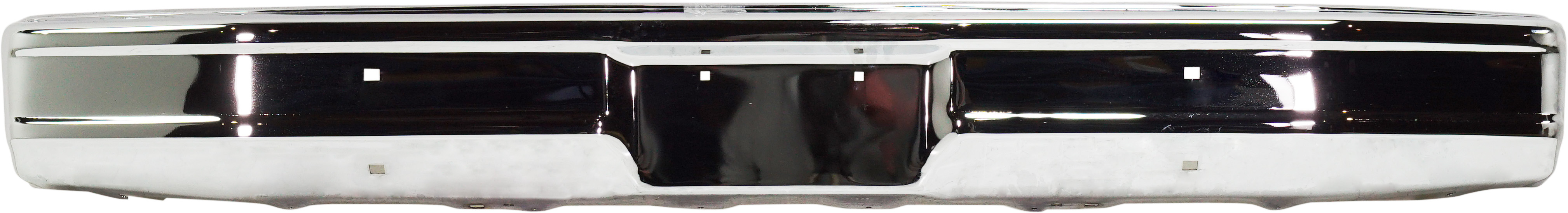 AM BRONCO F SERIES 80-86 FRONT BUMPER Chrome w o Impact Strip Holes SKU 7748 Partslink FO1002167 OEM E1TZ17757A