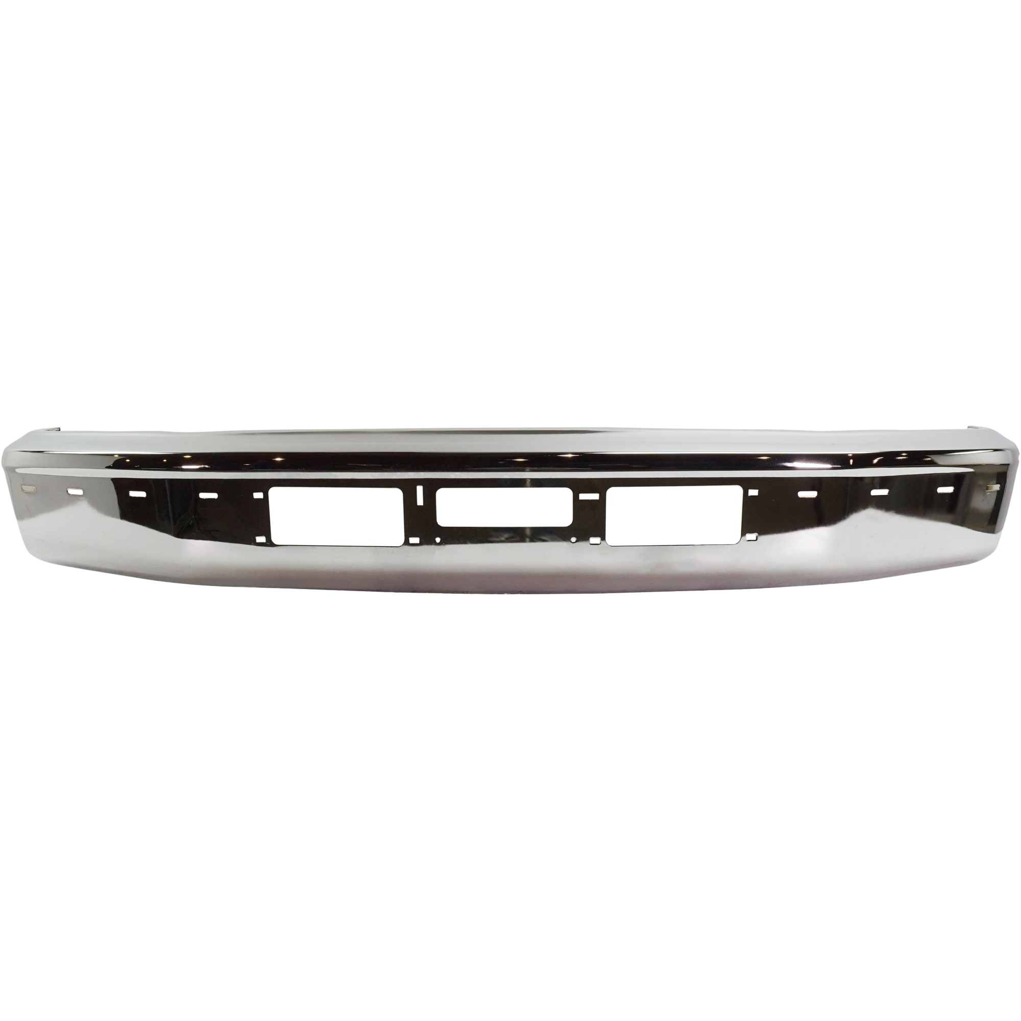 AM F SERIES 92-97 FRONT BUMPER Face Bar Chrome w Molding Holes and Air Holes SKU 7753 Partslink FO1002254 OEM F3TZ17757AB