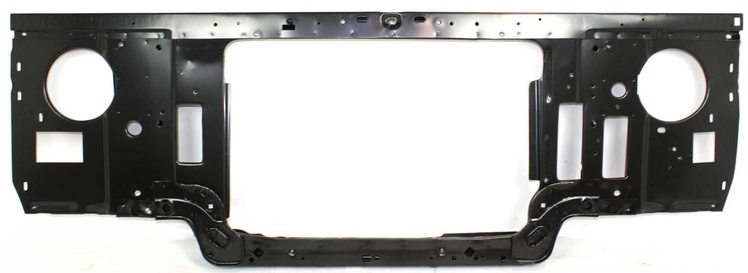 AM F SERIES 87-91 RADIATOR MOUNT Assembly Black Steel w Gas Engine SKU 7771 Partslink FO1225110 OEM F1TZ16138D