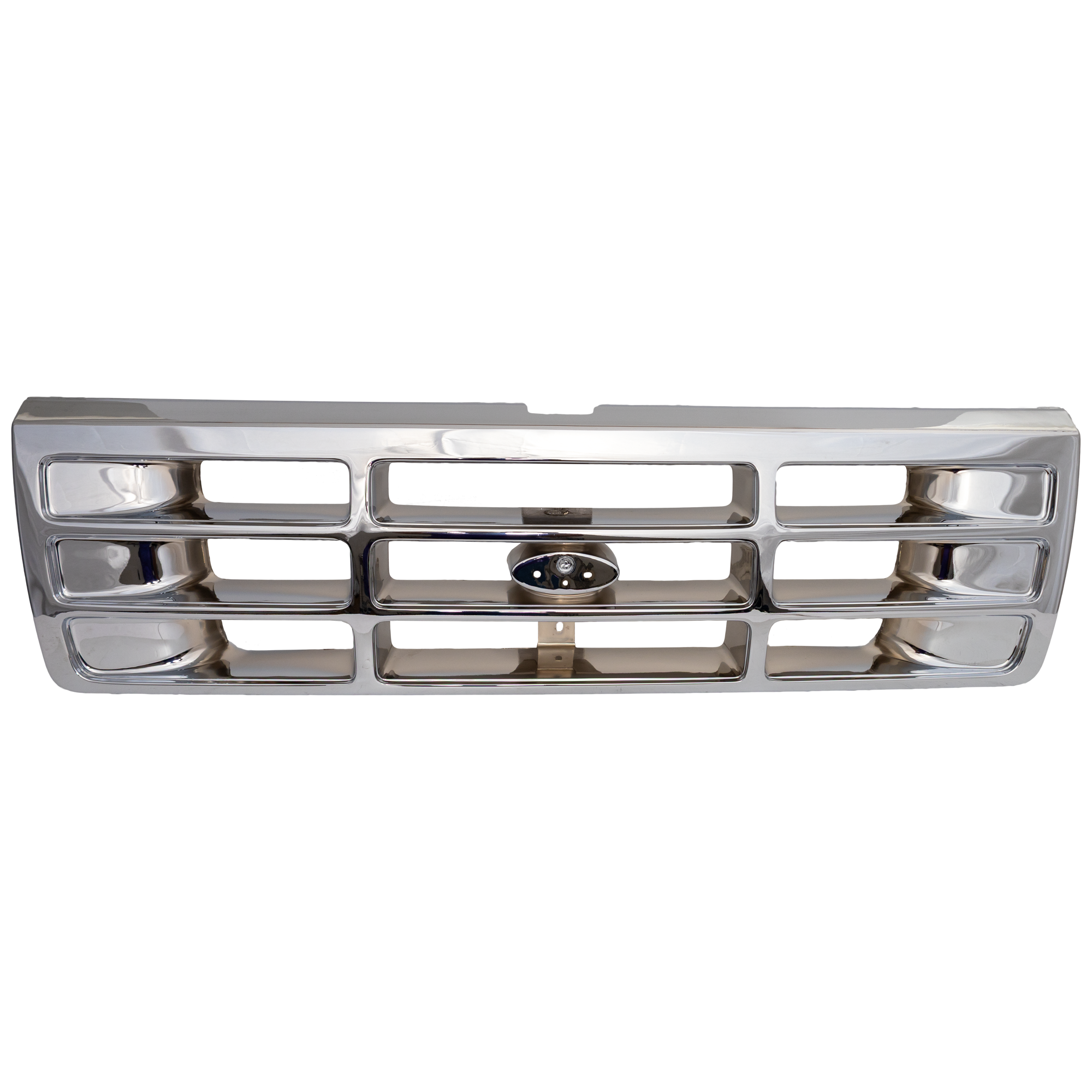 AM F SERIES 92-97 GRILLE Plastic All Chrome SKU 7790C Partslink FO1200442 OEM E4TZ8200