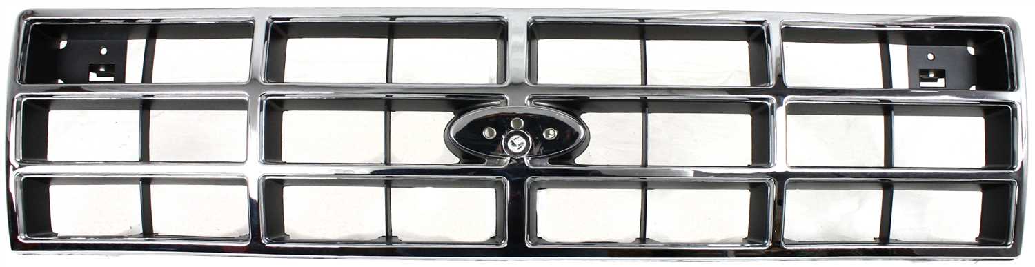 AM BRONCO II 89-90 RANGER 89-92 GRILLE Plastic Chrome Shell Painted Silver Insert SKU 7810-1 Partslink FO1200150 OEM FOTZ8200D