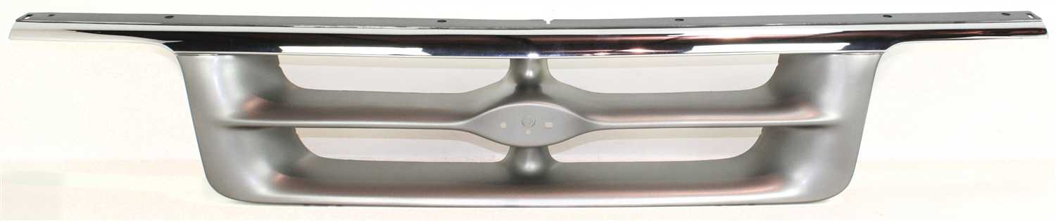 AM RANGER 95-97 GRILLE Chrome Shell Painted Silver Gray Insert XLT Model Styleside SKU 7856 Partslink FO1200317 OEM F57Z8200KK