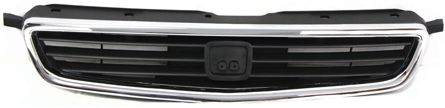 AM CIVIC 96-98 GRILLE Chrome Shell Painted Black Insert Sedan SKU 9607 Partslink HO1200124 OEM 71121S04000