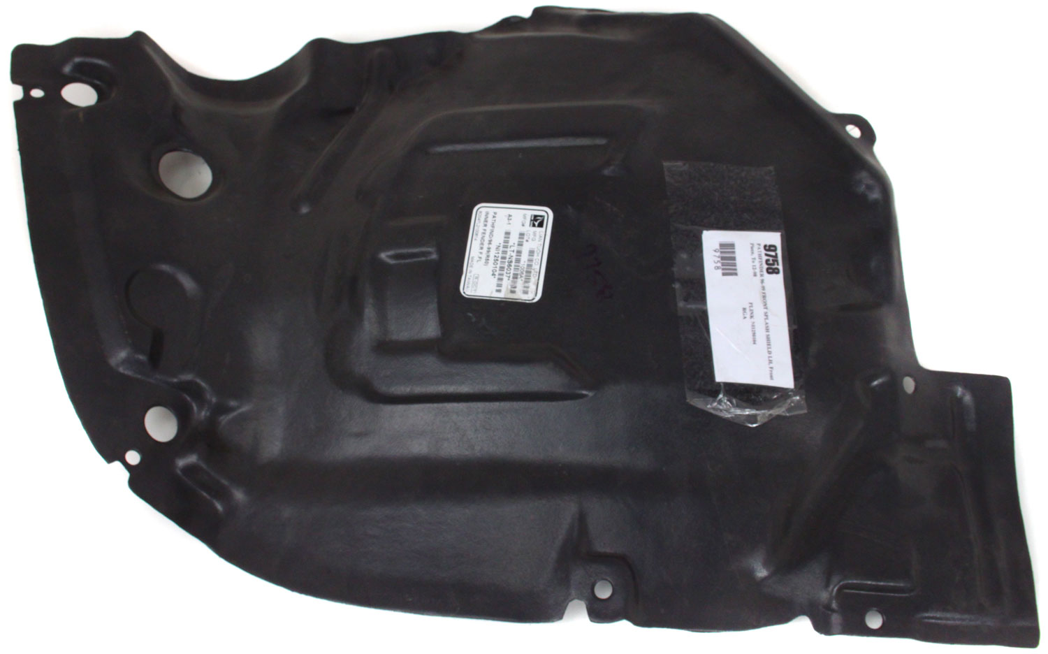 AM PATHFINDER 96-99 FRONT FENDER LINER LH Front Section To 12-98 SKU 9758 Partslink NI1250104 OEM 638450W000