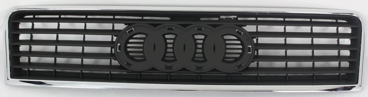 AM A6-02-04 GRILLE Chrome Shell Painted Black Insert SKU A070105 Partslink AU1200118 OEM 4B0853651F3FZ