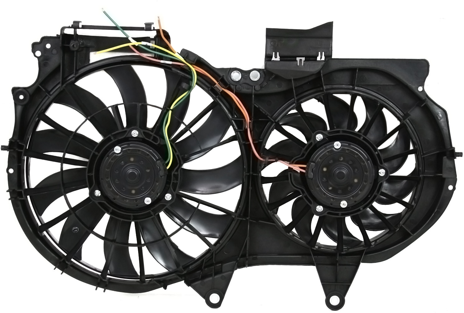 AM A4 A4 QUATRO 02-09 RADIATOR FAN ASSEMBLY Dual Fan 1.8L Eng. SKU A160913 Partslink AU3115107 OEM 8E0121207F