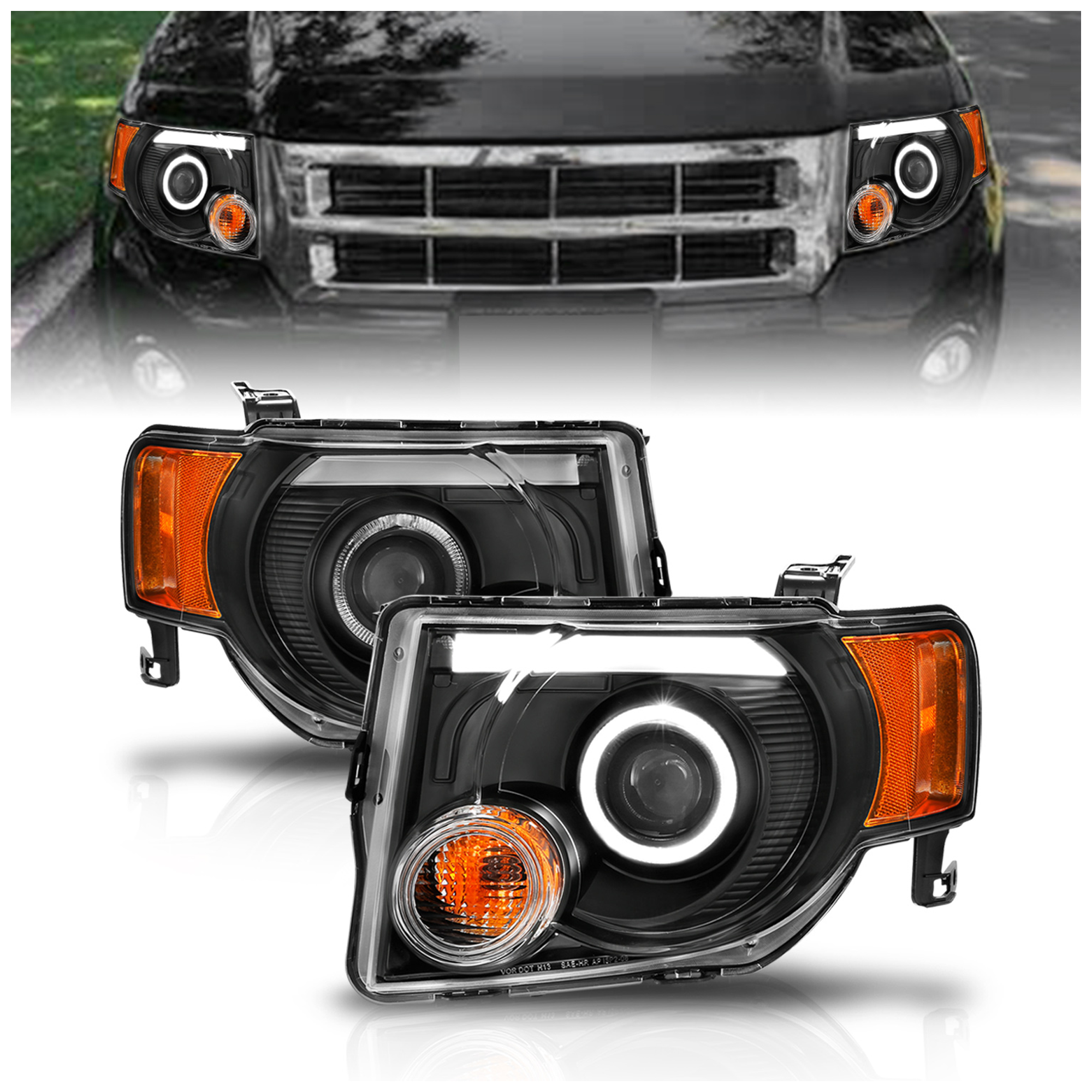 AM Headlight SKU A1R111355 Partslink FO2502229 FO2503229 OEM FO2502229-8L8Z13008A