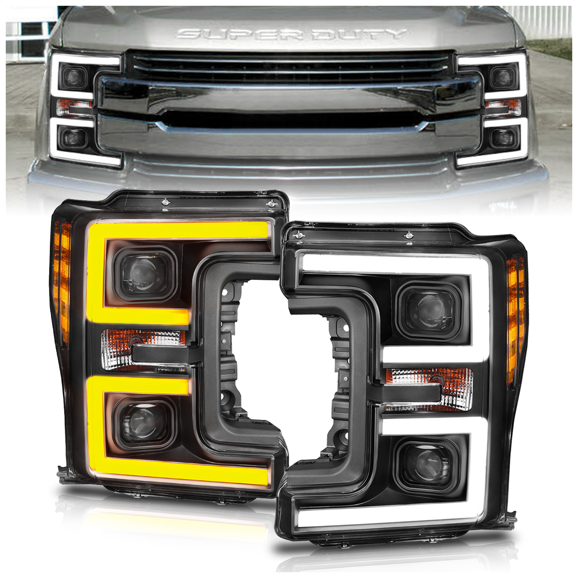 AM Headlight SKU A1R111388 Partslink FO2502353 FO2503353 OEM HC3Z13008D HC3Z13008A HC3Z1300