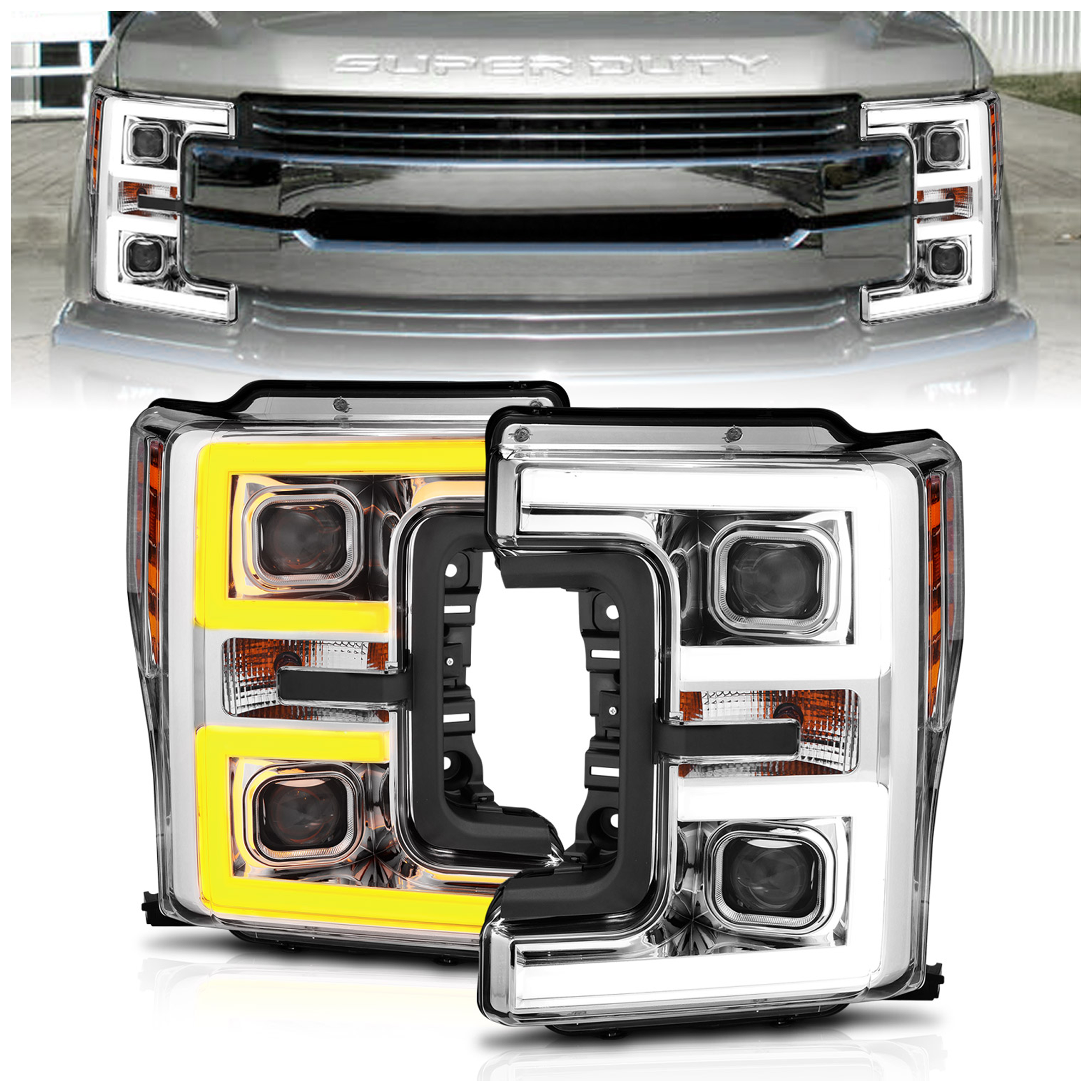 AM Headlight SKU A1R111389 Partslink FO2502353 FO2503353 OEM HC3Z13008D HC3Z13008A HC3Z1300