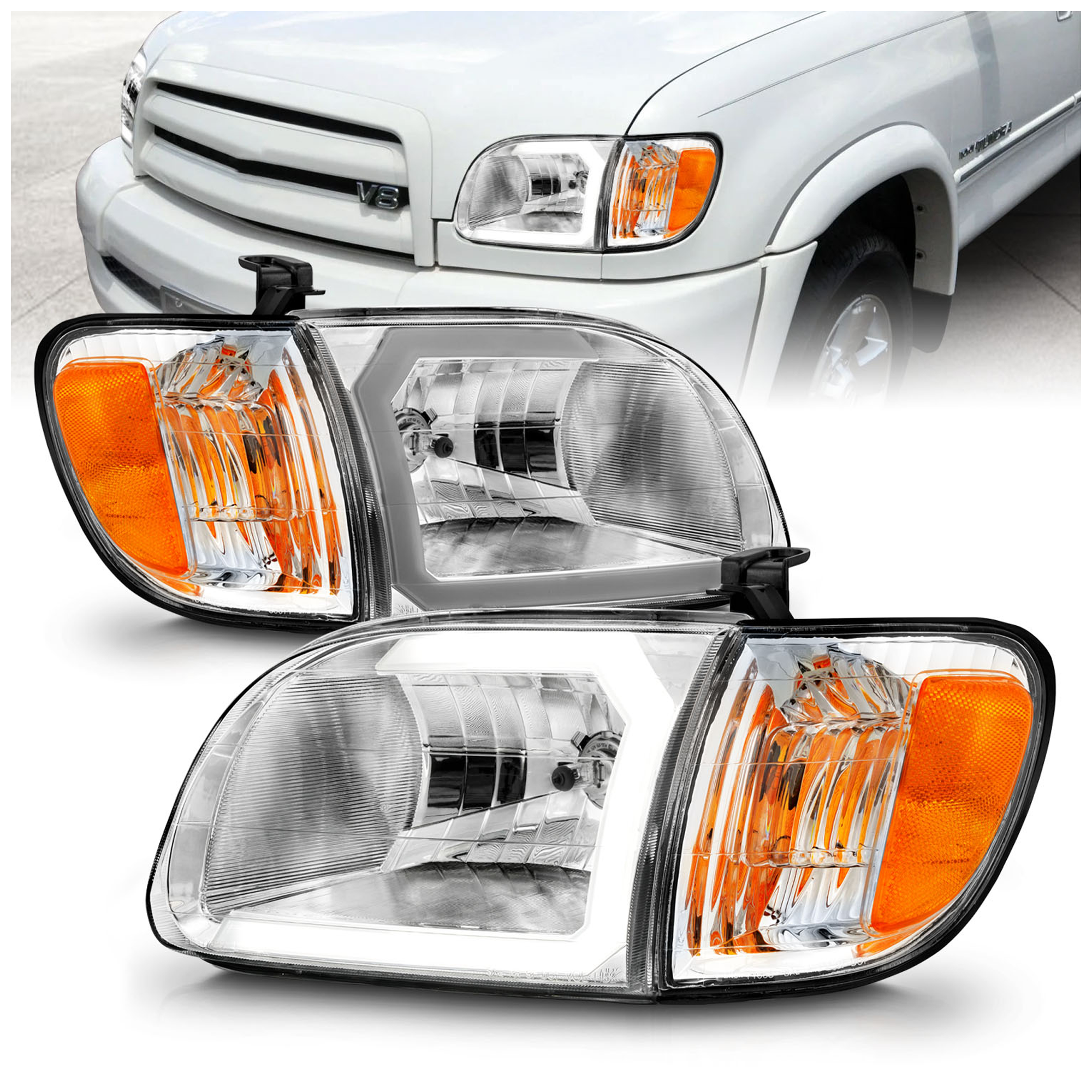 AM Headlight SKU A1R111580 Partslink TO2502144 TO2503144 OEM TO2502144-811100C020