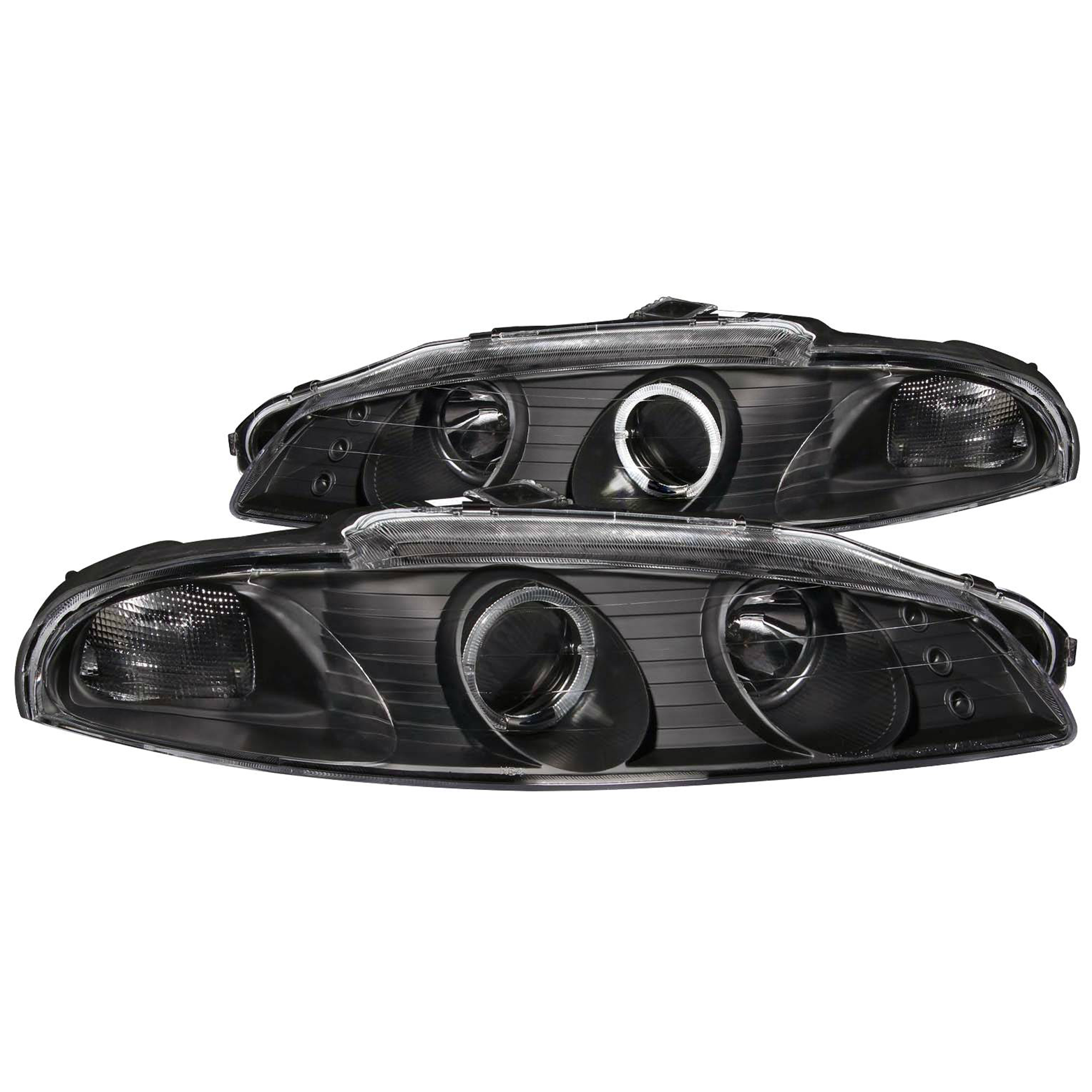 AM HEADLIGHTS|G2 PROJECTOR 1 HALO BLACK CLEAR SKU A1R121377 Partslink MR485144 MR485143 OEM MR485143 MR485144