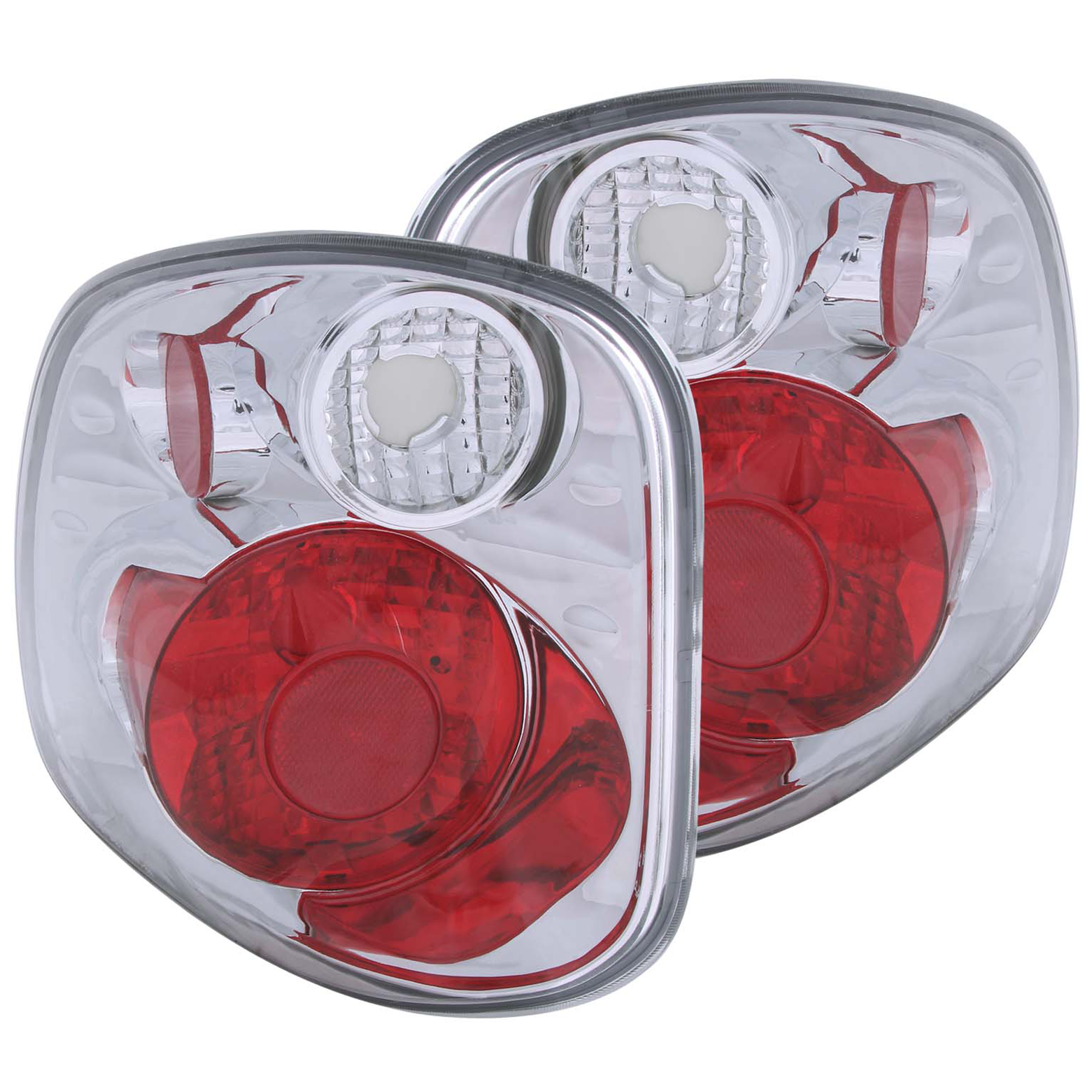 AM TAIL LIGHTS|VERSION 2 CHROME SKU A1R211066 Partslink FO2800135 FO2801135 OEM F85Z13404CA F85Z13405CA