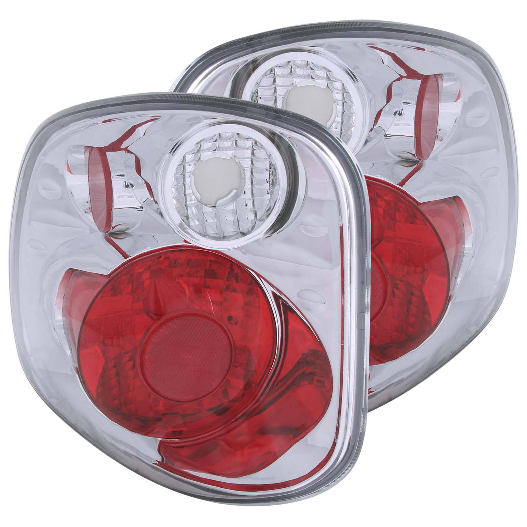 AM TAIL LIGHTS|VERSION 2 CHROME SKU A1R211068 Partslink FO2800135 FO2801135 OEM F85Z13405BA F85Z13404BA