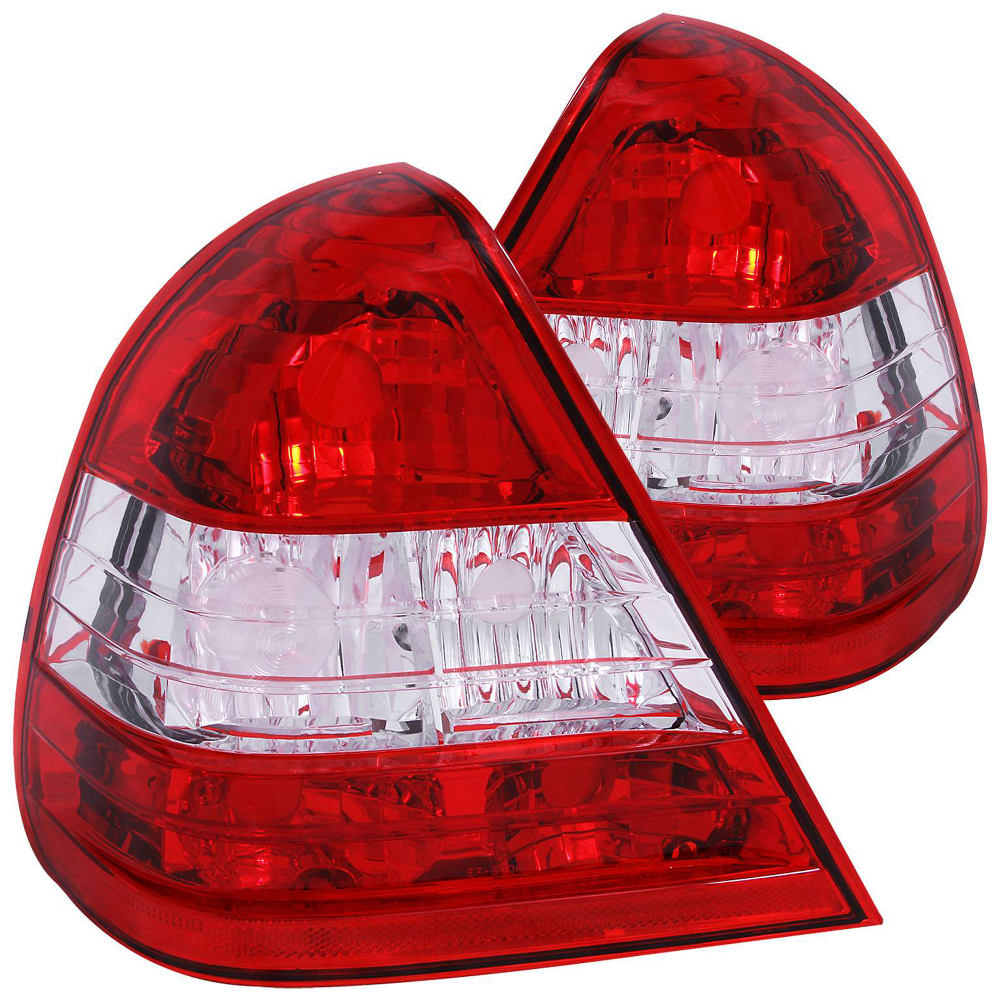 AM TAIL LIGHTS| RED CLEAR SKU A1R221157 Partslink MB2800112 MB2801112 OEM 2028203928-2028204028