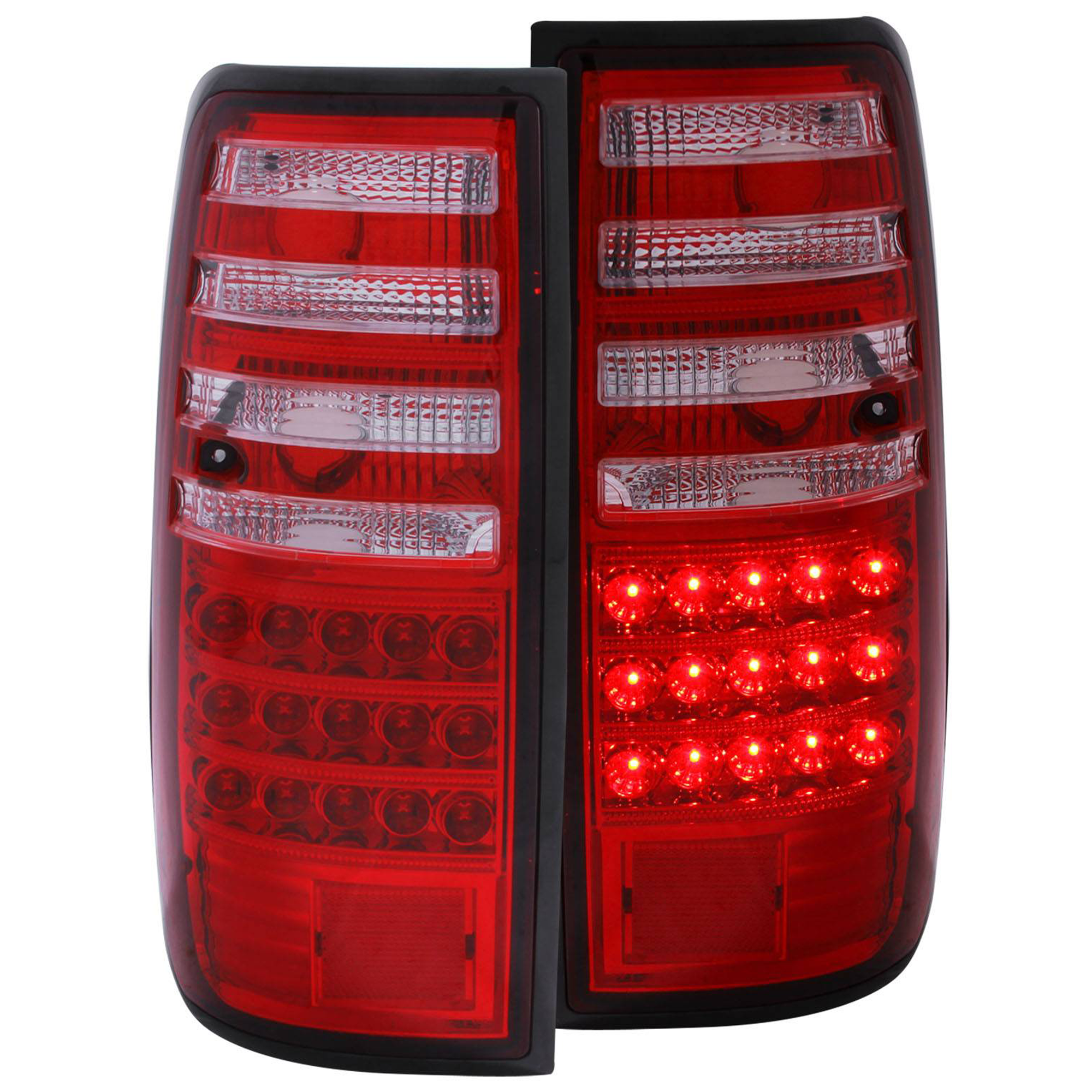 AM LED TAIL LIGHTS|LED RED CLEAR SKU A1R311095 Partslink 8155060320-8156060240 OEM 8155060321-8156060241