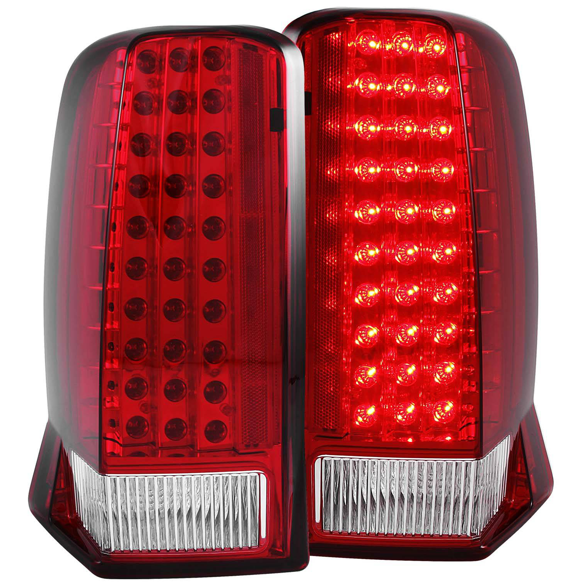 AM LED TAIL LIGHTS|LED RED CLEAR W O CAP SKU A1R311120 Partslink GM2800234 GM2801234 OEM 15044523-15079079