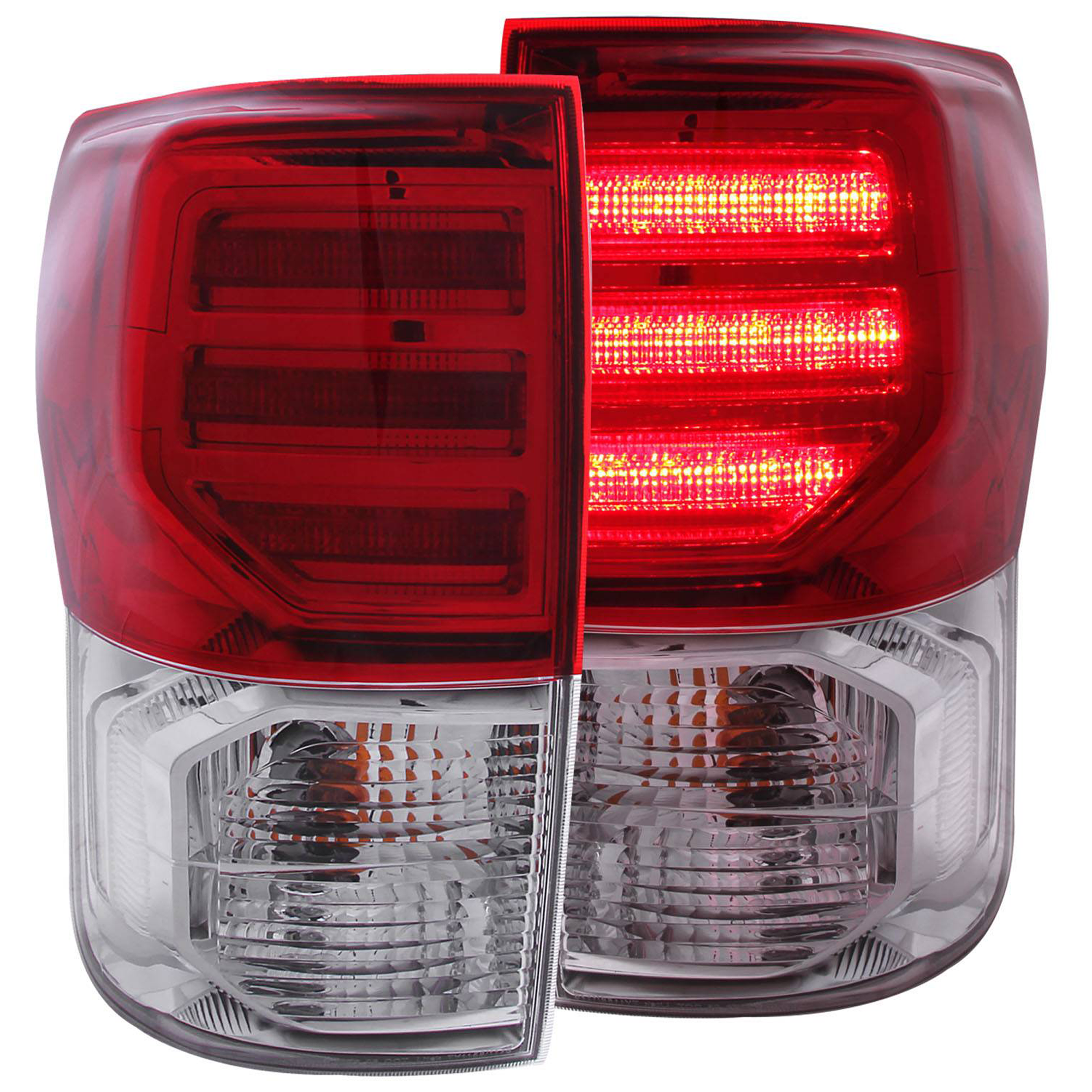 AM LED TAIL LIGHTS|G2 LED RED CLEAR SKU A1R311204 Partslink TO2801165 TO2800165 TO2801183 TO2800183 OEM 815500C070-815600C070-815500C0