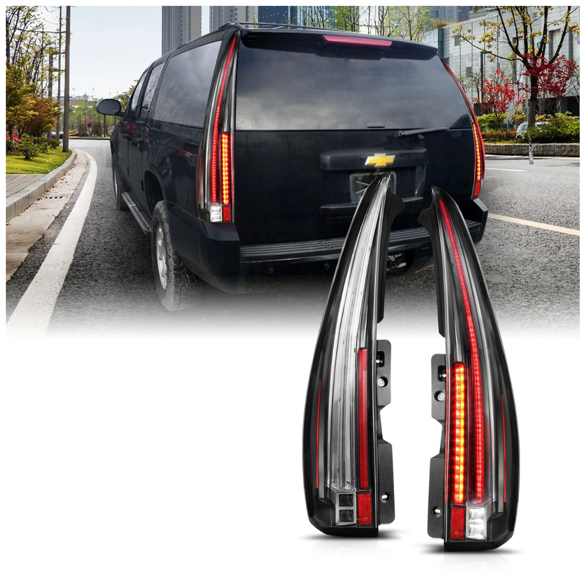 AM LED Taillights SKU A1R311297 Partslink GM2800232 GM2801232 OEM 22884387-22884388