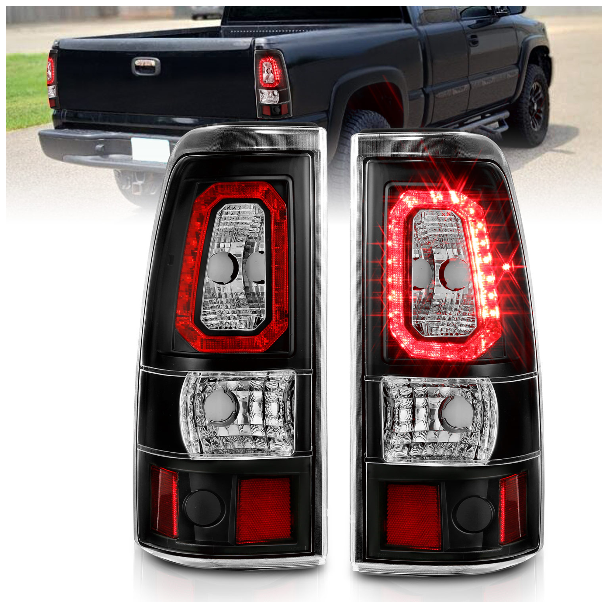 AM Tail Lights SKU A1R311324 Partslink GM2800173 GM2801173 GM2800186 GM2801186 OEM 15198453-15198460-19169019-152