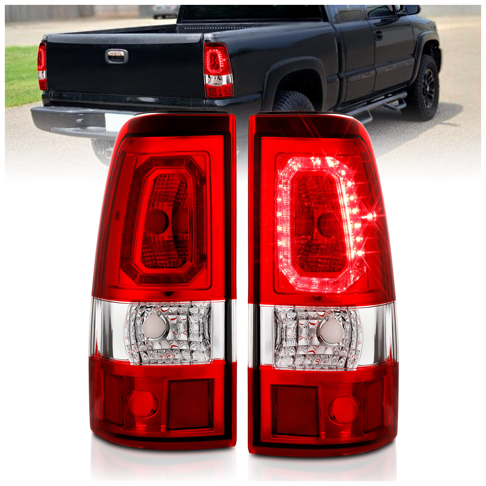 AM Tail Lights SKU A1R311326 Partslink GM2800173 GM2801173 GM2800186 GM2801186 OEM 15198453-15198460-19169019-152