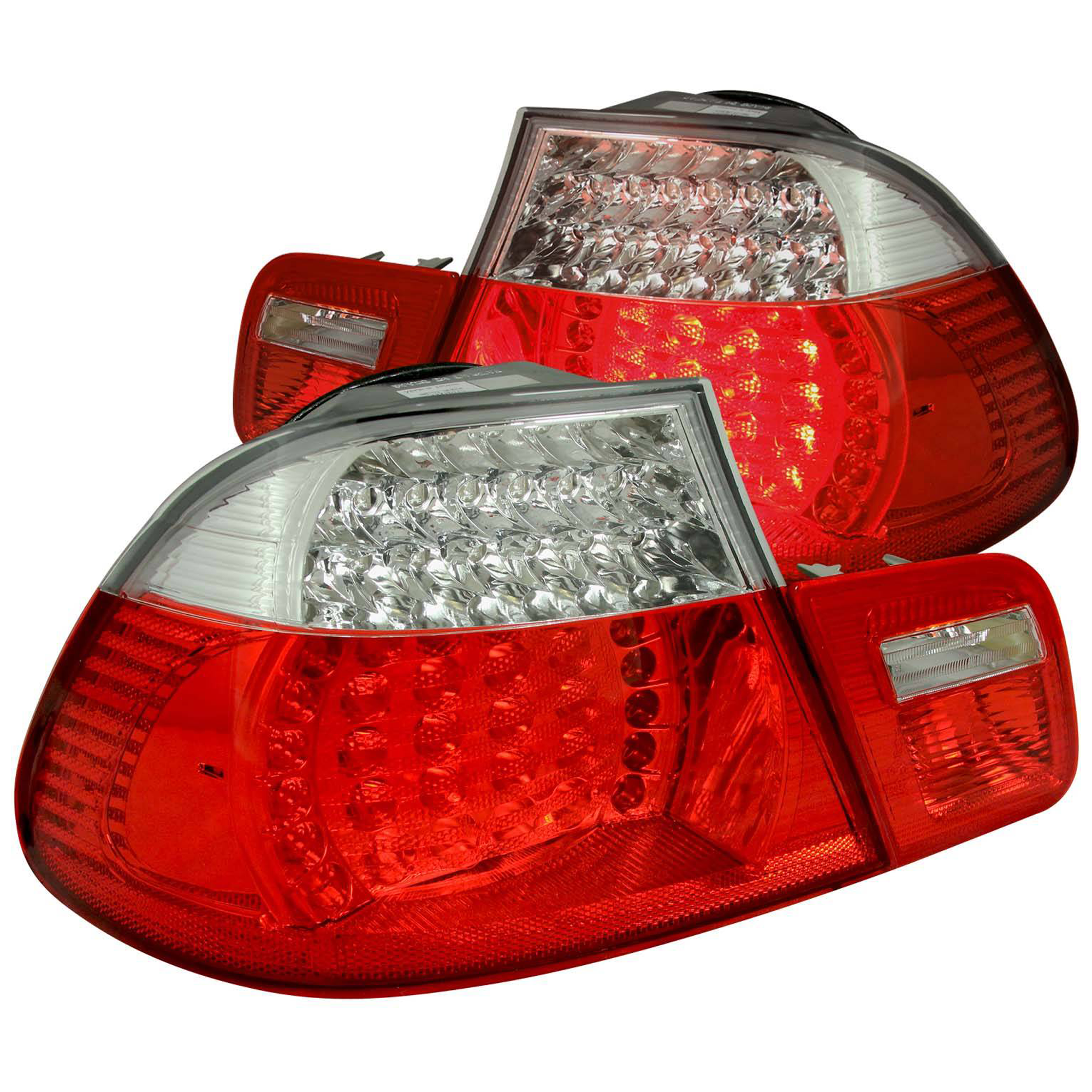 AM LED TAIL LIGHTS|LED RED CLEAR SKU A1R321105 Partslink BM2502102 BM2503102 BM2520104 BM2521104 OEM 63218383825-63218383826