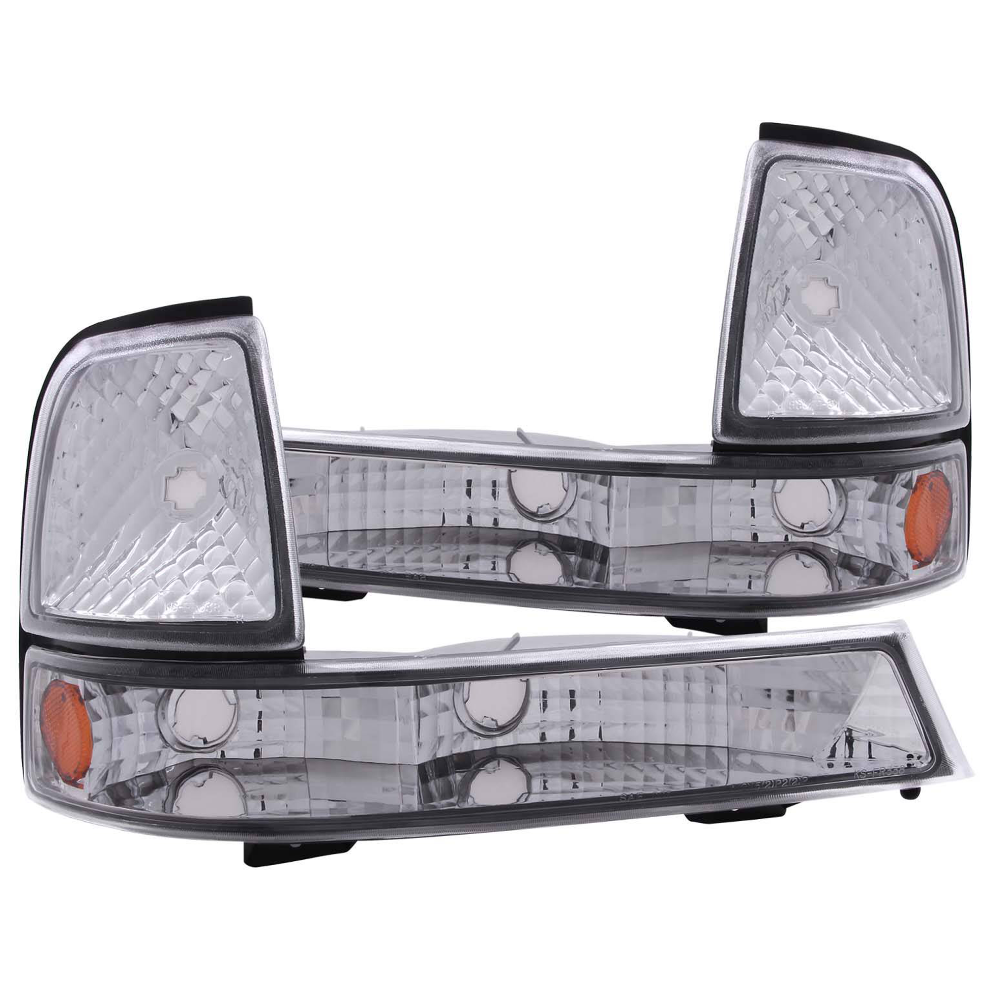 AM PARKING LIGHTS|EURO W AMBER REFLECTOR SKU A1R511003 OEM F87Z13201BA F87Z13200BA