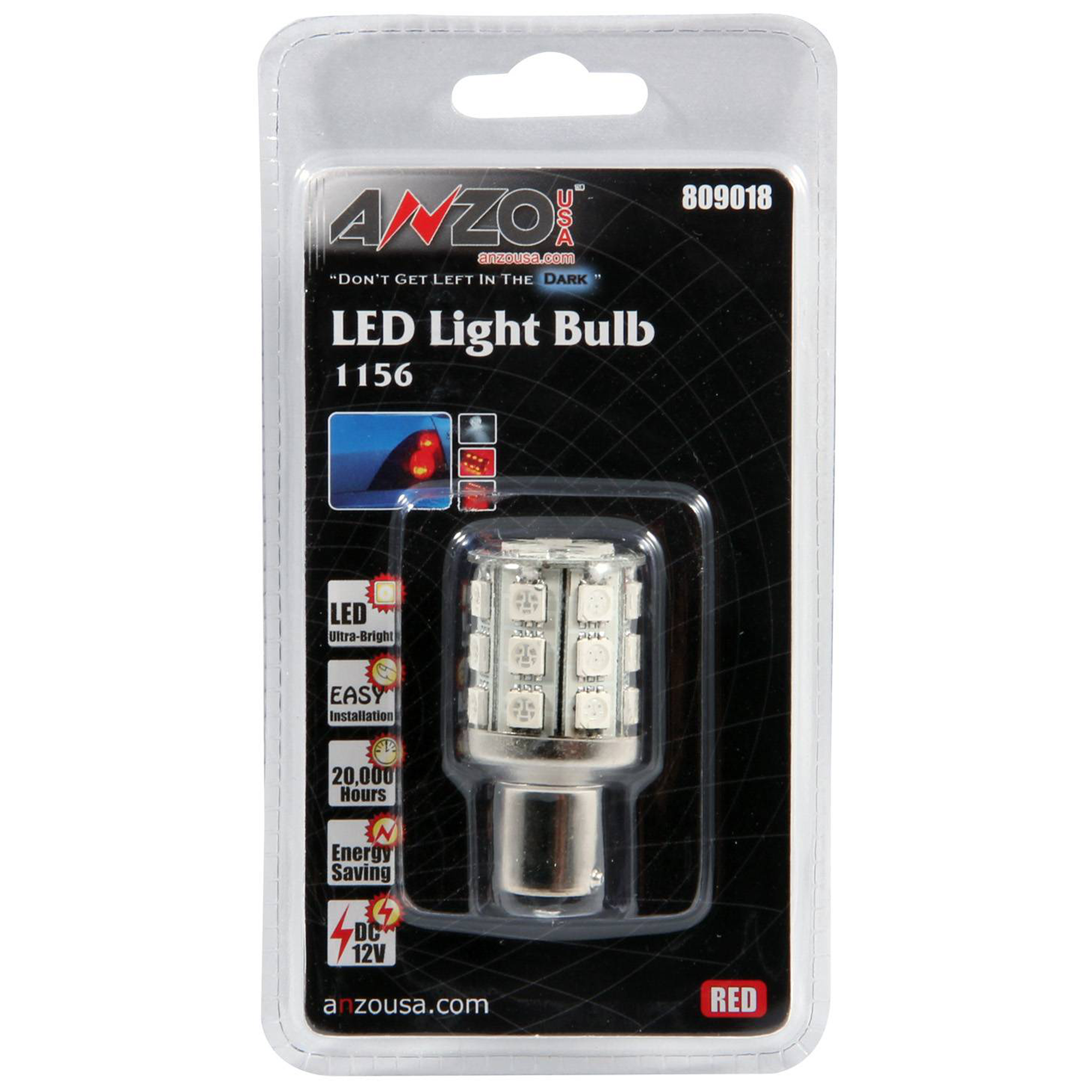 AM LED Replacement Bulbs|LED 1156 Red 24 LED S 2 TALL SKU A1R809018
